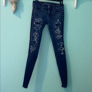 American Eagle Skinny Distressed Jeans